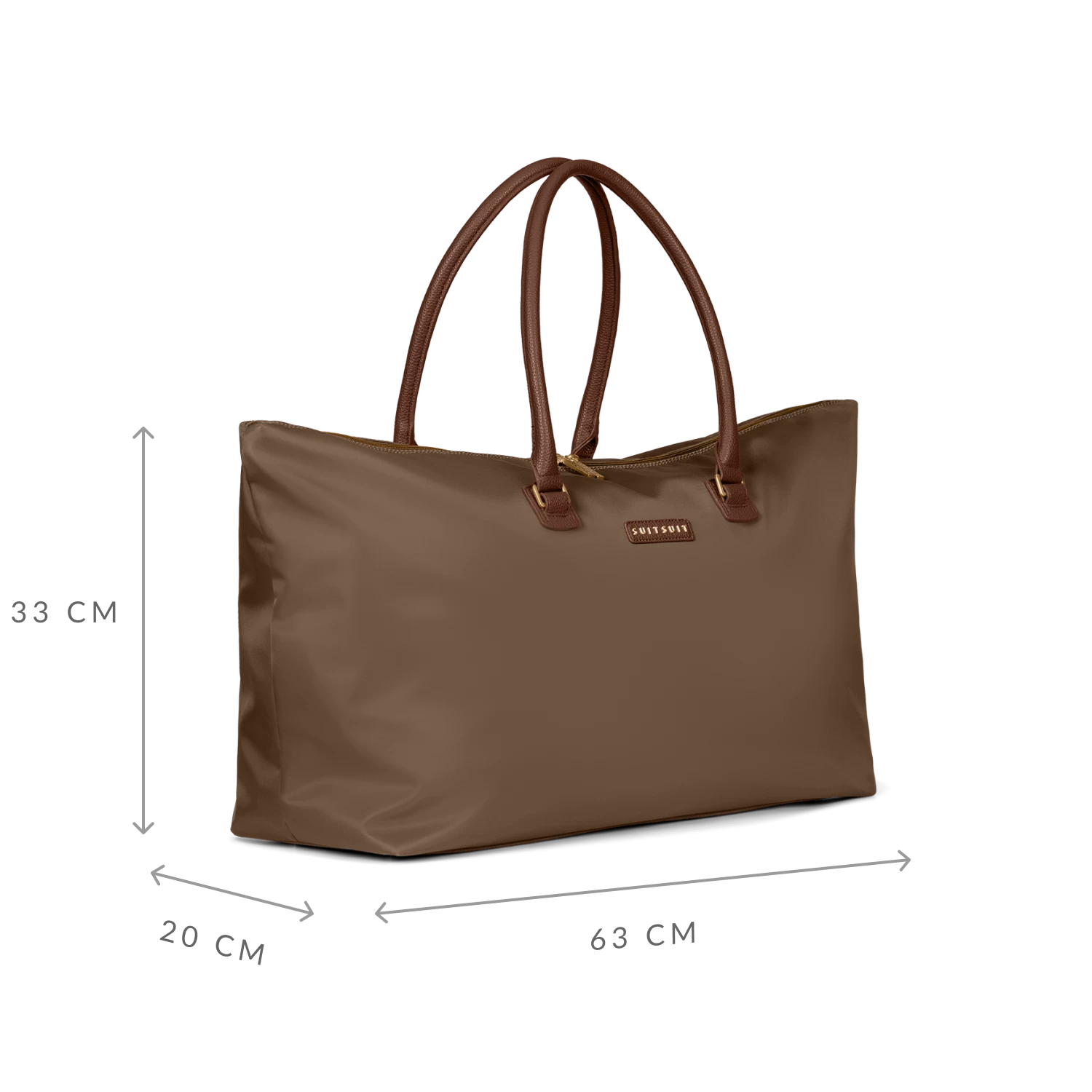 Fab Seventies - Cocoa Brown - Travel Tote 3 Fab Seventies - Cocoa Brown - Travel Tote - Image 3
